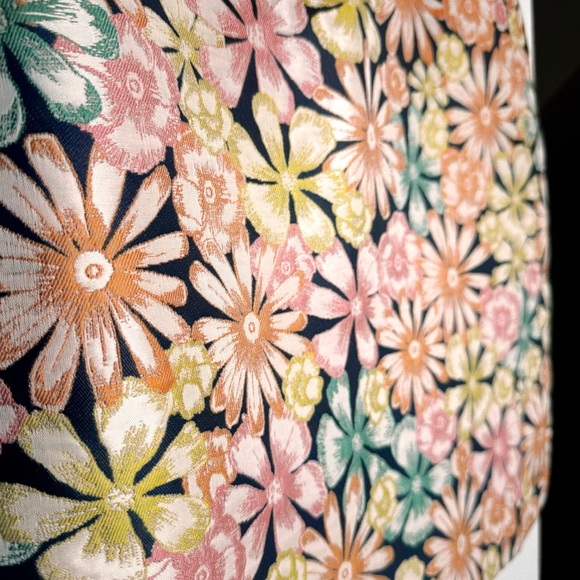 Banana Republic Brocade Iridescent multicolor Floral Dress with Pockets - Picture 9 of 17